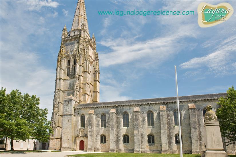 Church Marennes nearby Laguna Lodge Residence on the Atlantic coast of France