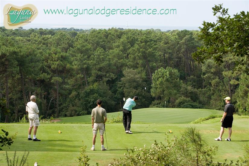 Golf with view over the sea at Royan, in France,Laguna Lodge