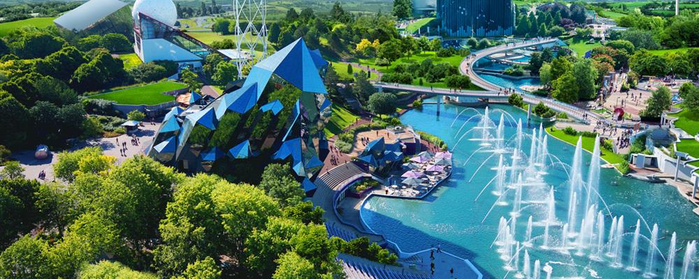 View family attraction Park Futuroscope nearby Laguna Lodge Résidence on the Atlantic coast in France