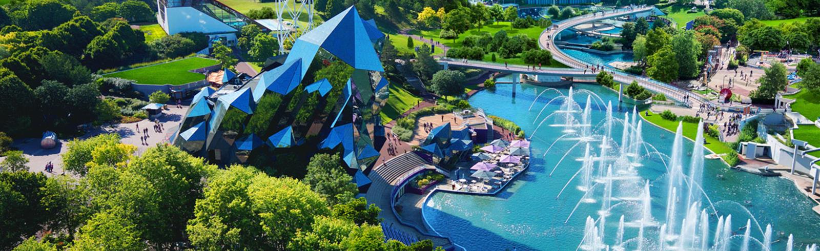 View family attraction Park Futuroscope nearby Laguna Lodge Résidence on the Atlantic coast in France
