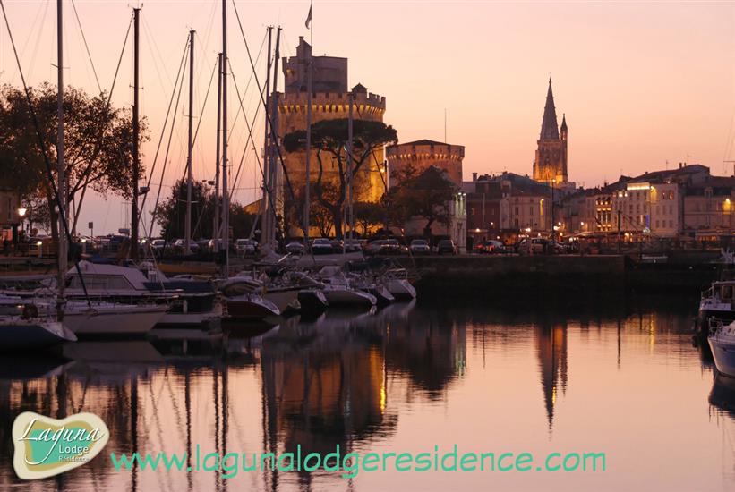 Harbour La Rochelle nearby Laguna Lodge Résidence on the Atlantic coast of France