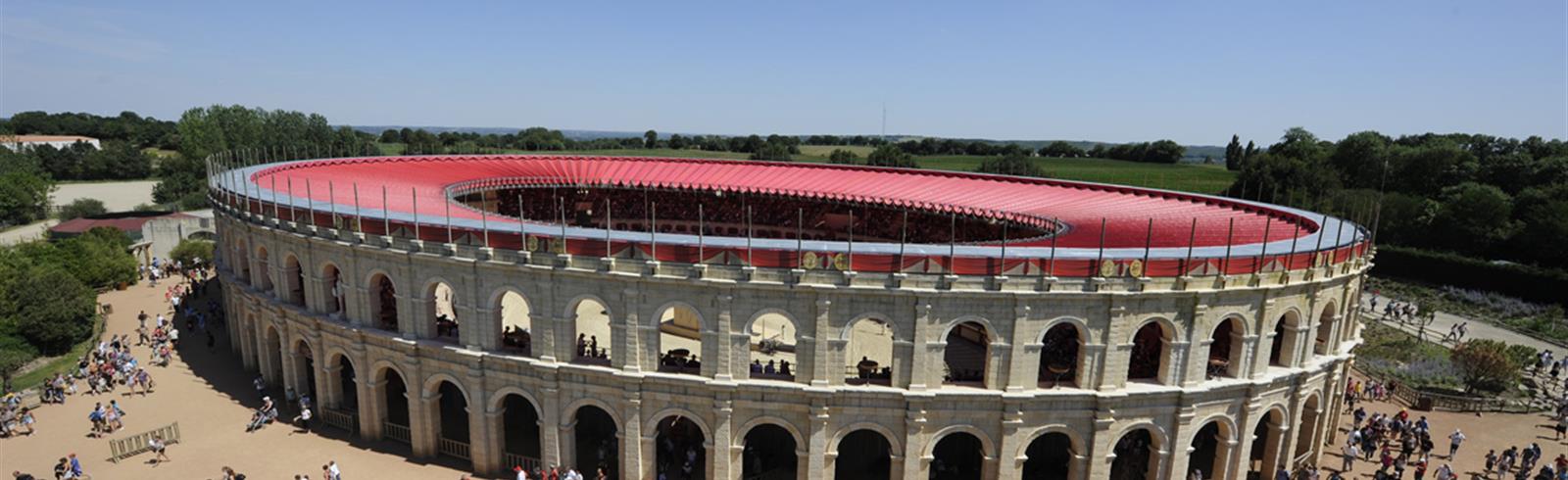 Arena Puy du Fou in the Vendee region nearby Laguna Lodge Résidence on the Atlantic coast in France