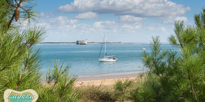 Beach in Boyardville, on Île d'Oléron, Atlantic Coast of France