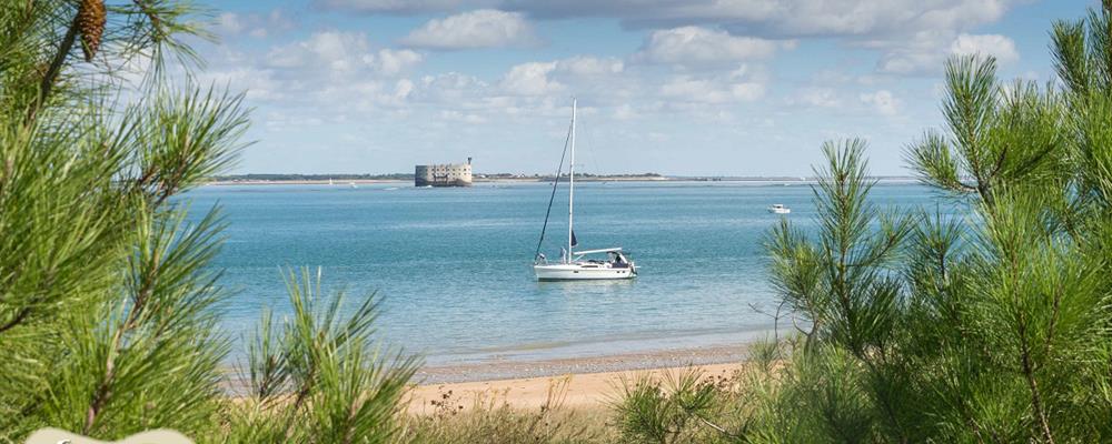Beach in Boyardville, on Île d'Oléron, Atlantic Coast of France
